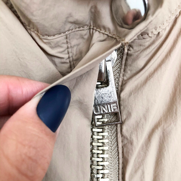 UNIF X Urban Outfitters Tan Zip Up Long Jacket - Picture 8 of 8